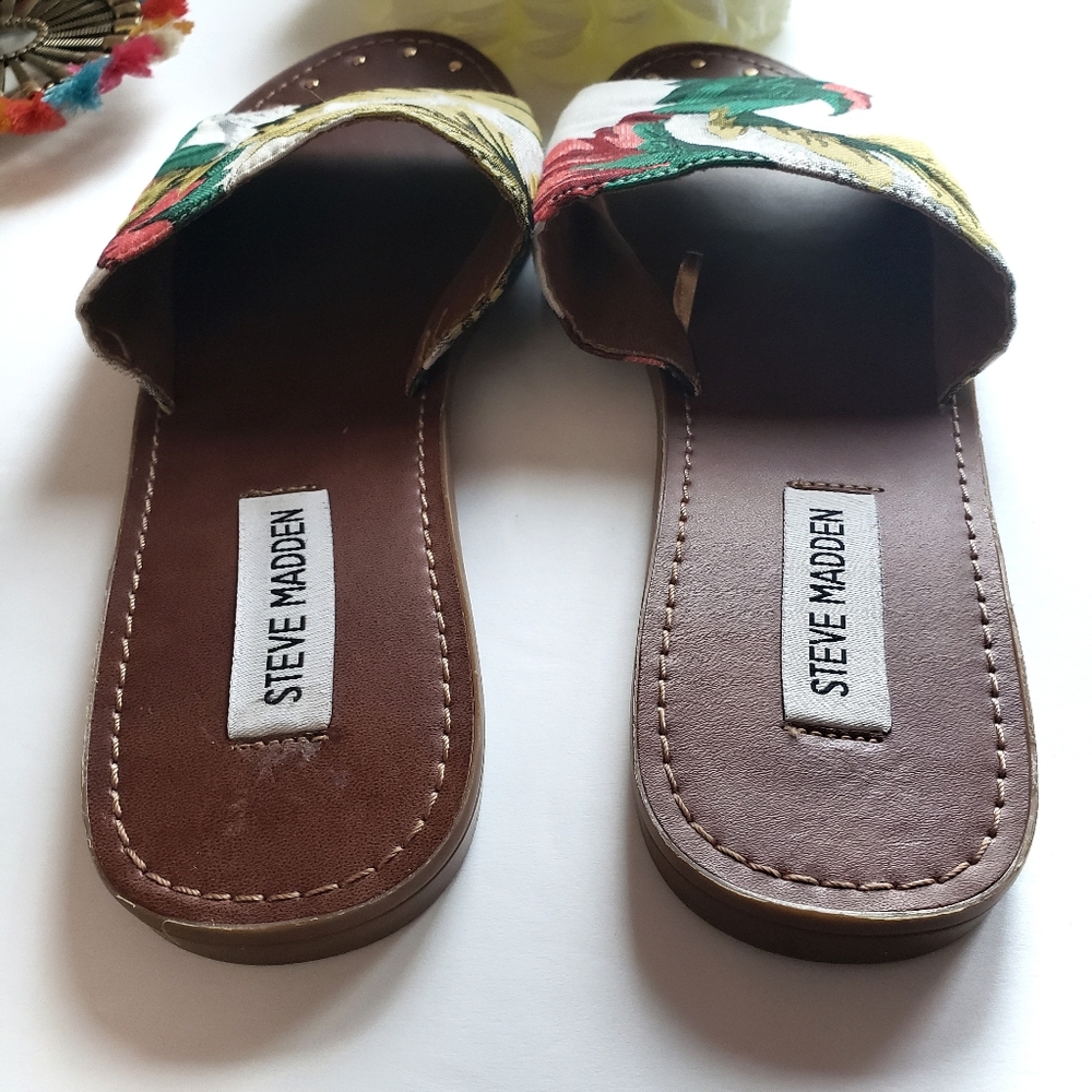 Steve Madden Mishelle Floral Slide Sandal 9.5M - Picture 5 of 8